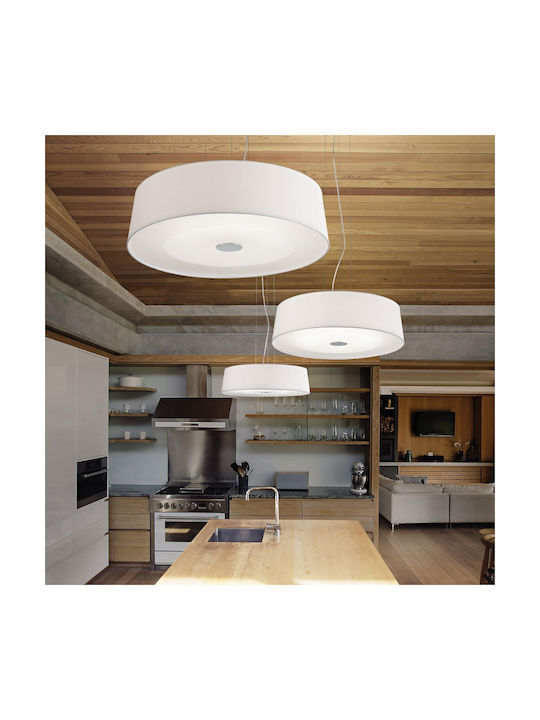 Φωτιστικό Οροφής Hilton 075501 50x21/230cm 4xE27 60W White Ideal Lux - second view